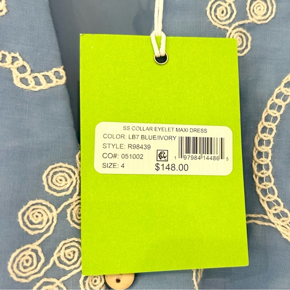 Sam Edelman Embroidered Blue Midi Dress - Picture 7 of 8